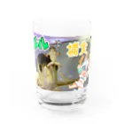 つぶさん屋suzuri店のつぶアクアグッズ Water Glass :front