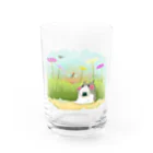 なべぽよの絵置き場の秋ピクニックT Water Glass :front