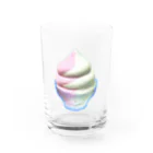 脂身通信Ｚのソフトクリーム（ストロベリーとバニラ）_220904 Water Glass :front