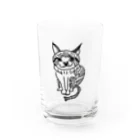 ねこの卵のうーたまるまる Water Glass :front