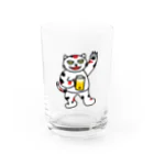 ナウい6Tショップの【前田デザイン室 ニャン-T プロジェクト】じゃみぃ飲んでるで〜！ Water Glass :front