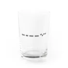 ヒュミリの店の淫語モールス信号シリーズ　「sissy」 Water Glass :front