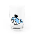 ittekiのくじらちゃん（カラー） Water Glass :front