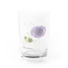 rururaburaの落書きのお花 Water Glass :front