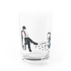 月城の探偵ちゃんと先生 Water Glass :front