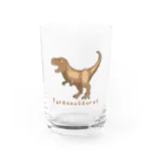 濃口ショウユのティラノサウルス🦖 Water Glass :front