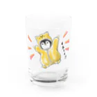 ぽとすたんぷの#ネコになりたいペンギン Water Glass :front