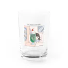 ピテカントロプスの庭の喫茶店クリームソーダガール Water Glass :front