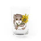 Lichtmuhleの一輪のお花とアメリカモモンガ Water Glass :front