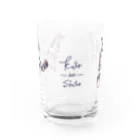 N-huluの表シロちゃん裏クロちゃん Water Glass :front