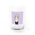 Hinanochin.shopのMs. Blonde Short Hair Water Glass :front