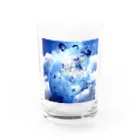 yuucanvasの宇宙アート･水の惑星 Water Glass :front