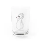 海の底際店の天狐(左向き) Water Glass :front