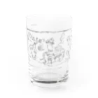 ポンぎつねのお店の魚～獣戯画 Water Glass :front