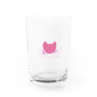 crystal star☆の猫に星と羽根 Water Glass :front