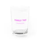 family tiesのfamily ties Water Glass :front