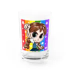 堀越ヨッシーのお店（SUZURI支店）の森邦子(PRIDE 2022) Water Glass :front