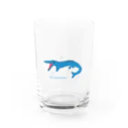 汐雨のふわふわモササウルス Water Glass :front