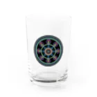 点描曼荼羅グッズのMandala#1(丸) Water Glass :front