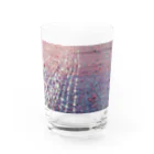 お花やさんの織物　ピンク・紫・青緑 Water Glass :front