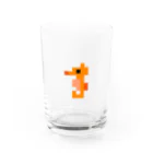 GRITの粗ドット絵・タツノオトシゴくん Water Glass :front