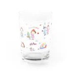 ヤマラ９のクランベリーとからすどりのクリスマス Water Glass :front