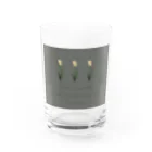 rilybiiのKhaki gray × Cream three tulip Water Glass :front