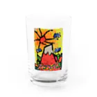 megu2525のHIROSHIの赤富士 Water Glass :front