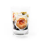 あおい’ｓ libraryのバラrose Water Glass :front