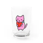 neko_no_kuniの❤️を育むにゃん Water Glass :front