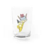 茶わん蒸しモイ子商店のおめでとBANANA Water Glass :front