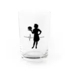 insparation｡   --- ｲﾝｽﾋﾟﾚｰｼｮﾝ｡の馬鹿は死んでも治らない(黒) Water Glass :front