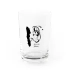 千利煌（せんのりこう）の前衛書道ロゴ（酒） Water Glass :front