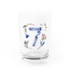 なめきみほのおみせの数字のイラスト-7 Water Glass :front