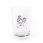 おこめっとちゃんの少女とムフロン Water Glass :front