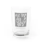 chiho_seal_shopのワモン アザラシ 柄 グレー Ringed seal pattern gray Water Glass :front