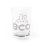 アート宇都宮(ARTUTSUNOMIYA)のecoを考えるウサギ Water Glass :front