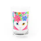 理絵のねこ クリスマス Water Glass :front