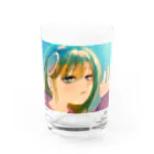 雪之丞ଳ⸒ ⸒の【くらげのくらー】道中のみどりさん Water Glass :front