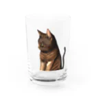 cat's pawのねこ Water Glass :front