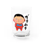 Yukiの黄色いヤツのガチムチ Water Glass :front