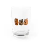 haru_kumaのくまブラザーズ(カラー) Water Glass :front