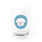 まがおないぬのまがおないぬ　丸デザイン Water Glass :front