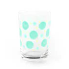 amiのドット（あお） Water Glass :front