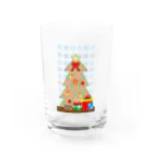 West Hillのクリスマスツリー Water Glass :front