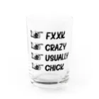 PARADOXのアメリカンアル中グラス Water Glass :front