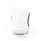 豆鳩雑貨店の豆鳩ビアグラス（黒） Water Glass :front