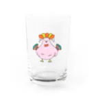 hi7kosatoのディスコ鳥 Water Glass :front