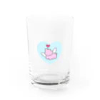 春乃のてんしうさぎ Water Glass :front