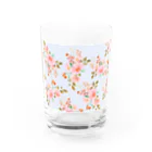 orange_honeyの花柄18-4 Water Glass :front